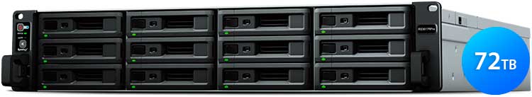 RS3617RPxs 72TB Synology - Storage 12 Bay NAS Rackstation SATA