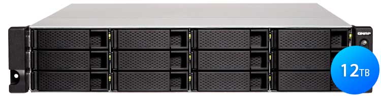 Qnap TS-1232XU 12TB - Storage NAS 12 baias SATA/SSD Rackmount