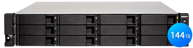 Qnap TS-1232XU 144TB - Storage NAS 12 baias Rackmount SATA/SSD