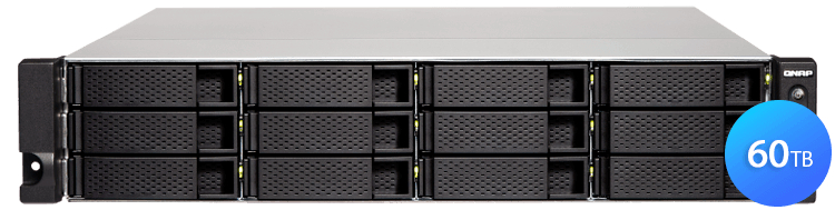 TS-1253BU 60TB Qnap - Storage NAS 12 baias