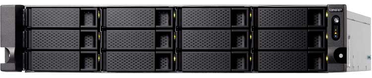 Qnap TS-1277XU-RP - Storage NAS 144TB com 12 baias hot-swappable
