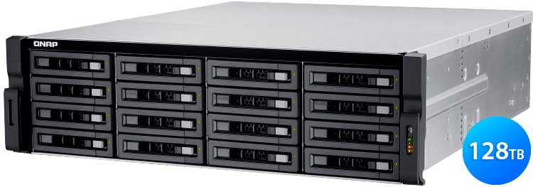 Qnap TS-EC1680U R2 128TB - Storage NAS 16 baias