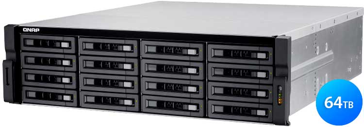 Qnap TS-EC1680U R2 64TB - Storage NAS 16 baias