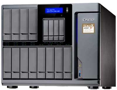 Qnap TS-1677X - Storage NAS 168TB com CPU AMD Ryzen SATA
