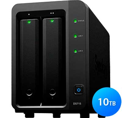 DS715 Synology DiskStation - Storage NAS 2 Baias até 10TB