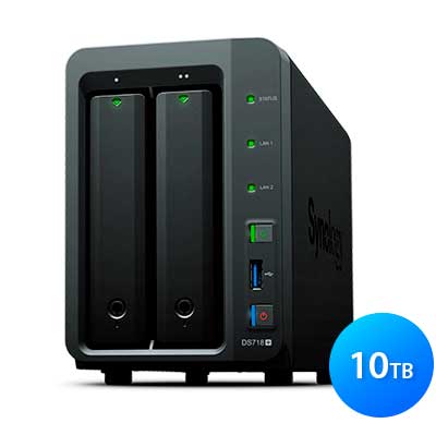 DS718+ Synology Diskstation - Storage NAS 2 Baias até 10TB