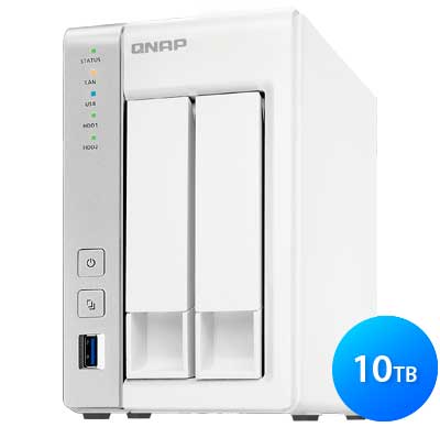 TS-231P Qnap - Storage NAS 2 Baias 10TB