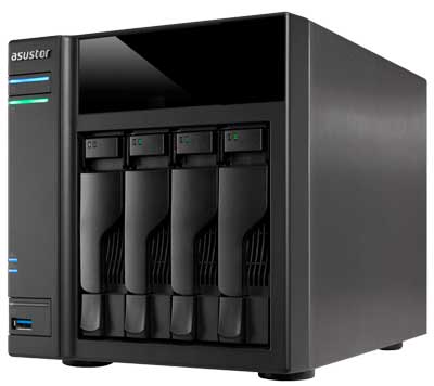 Asustor AS5004T - Storage NAS 4 Baias até 72TB