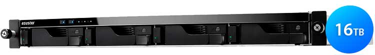 AS6204RD 16TB Asustor - NAS Server Rackmount p/ Hard Disks SATA