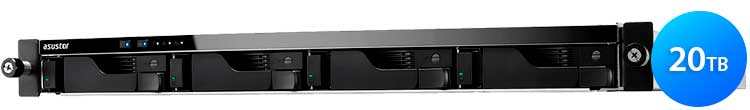 AS6204RD 20TB Asustor - 4 Bay NAS Server Rackmount SATA