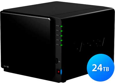 DS415+ Synology - Servidor de rede 24TB para 4 hard drives  