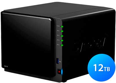 Synology DS416 12TB - Servidor NAS p/ 4 hard disks SATA Diskstation