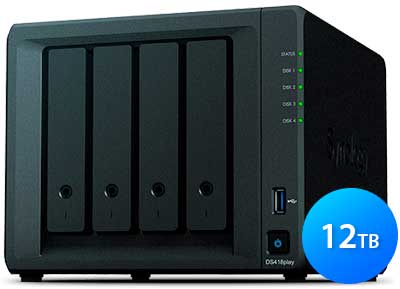 DS418play 12TB Synology - 4 bay NAS Diskstation SATA