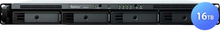 RS422+ 16TB Synology RackStation - Storage NAS 4 Baias rackmount SATA