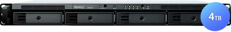 RS422+ 4TB Synology RackStation - Storage NAS 4 Baias rackmount SATA