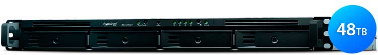 Synology RS1619xs+ 48TB Rackstation - Storage NAS 4 Baias p/ HDD SATA
