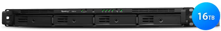 RS815+ 16TB Synology RackStation - Storage NAS 4 baias rackmount SATA