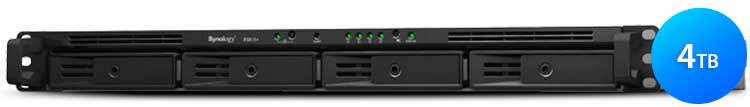 RS815+ 4TB Synology RackStation - Storage NAS 4 baias rackmount SATA