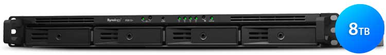 RS815+ 8TB Synology RackStation - Storage NAS 4 baias rackmount SATA