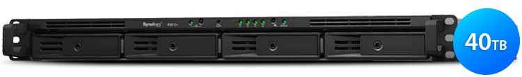 RS815RP+ 40TB Synology - NAS Storage 4 baias rackmount SATA