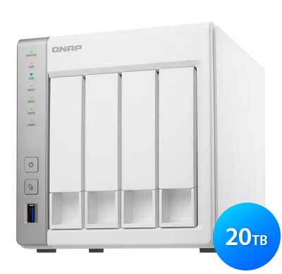 TS-431 Qnap 20TB - Storage NAS 4 HDs SATA
