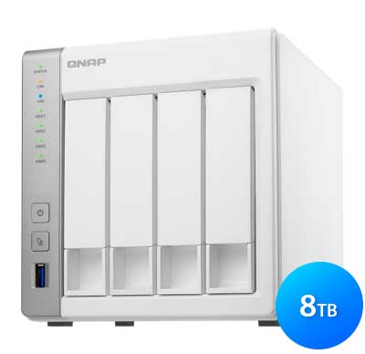 TS-431 Qnap 8TB - Storage NAS 4 HDs SATA
