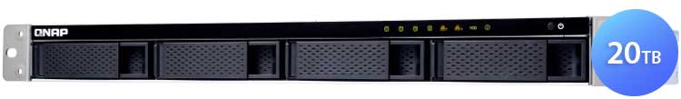 Qnap TS-431XeU 20TB - Storage NAS 4 Baias Rackmount SATA/SSD