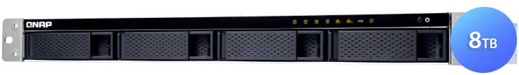 Qnap TS-431XeU 8TB - Storage NAS 4 Baias Rackmount SATA/SSD