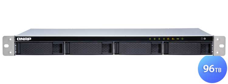 Nas Rackmount Ssd TS-431XeU 96TB Qnap - Storage NAS Rackmount HDD ou SSD SATA