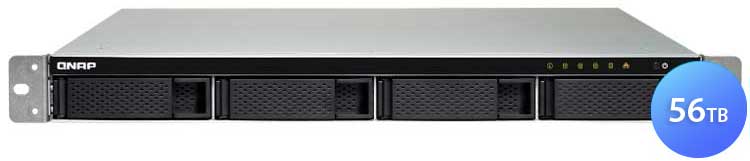 TS-432XU-RP 56TB Qnap - Storage NAS 4 baias rackmount hot-swappable SATA