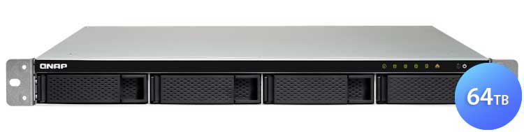 TS-432XU-RP 64TB Qnap - Storage NAS 4 baias rackmount hot-swappable SATA