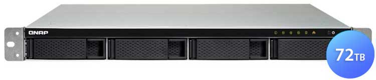 TS-432XU-RP 72TB Qnap - Storage NAS 4 baias rackmount hot-swappable SATA