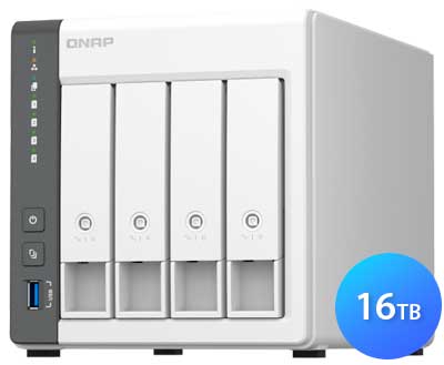 TS-433 16TB Qnap - Storage NAS 4 Baias p/ HDD SATA