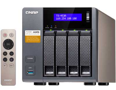 Qnap TS-453A 56TB - NAS Storage 4 baias SATA