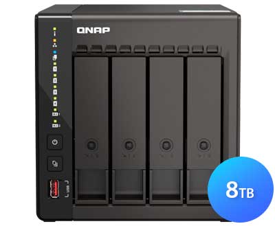 TS-453E 8TB Qnap - Storage NAS 4 Baias p/ HDD SATA