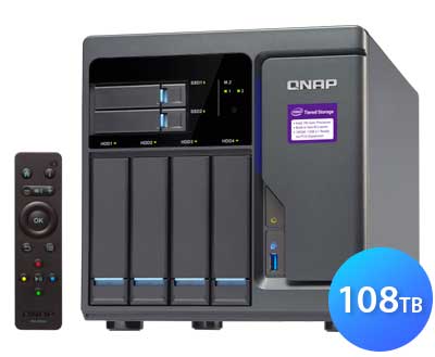 TVS-682 Qnap - Storage NAS 6 baias até 108TB com cache e Tiering SSD