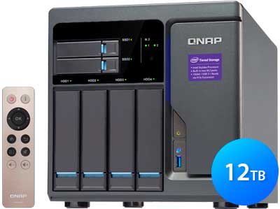 Qnap TVS-682 12TB - Storage NAS 6 baias SATA e Cache SSD