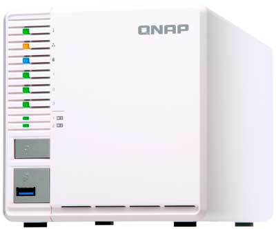 Qnap TS-351 - Storage NAS 42TB com 3 baias easy-swappable, RAID 0/1/5