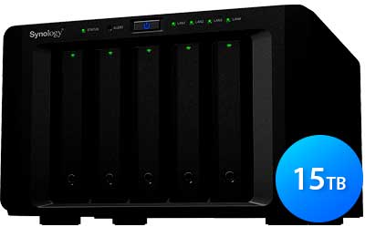 DS1515+ 15TB Synology - Storage NAS DiskStation