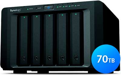 DS1517 70TB Synology - NAS Server 5 Bay DiskStation SATA