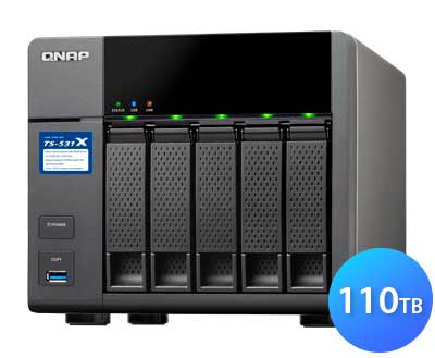 TS-531X Qnap - storage NAS até 110TB SATA