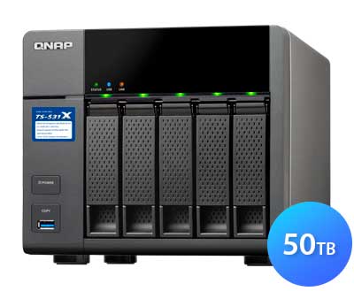 TS-531X Qnap - storage NAS até 50TB SATA