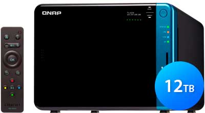 TS-653B Qnap 12TB - Storage NAS 6 baias para discos SATA