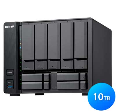 Qnap TS-963X 10TB - Storage NAS 5 baias hot-swappable e uma porta 10GbE