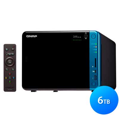 TS-653B Qnap 6TB - Storage NAS 6 baias para discos SATA