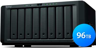 DS1817 Plus 96TB Synology - Storage NAS 8 Baias Diskstation SATA