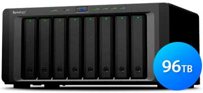 DS1815+ 96TB Synology - Storage 8-Bay NAS DiskStation SATA