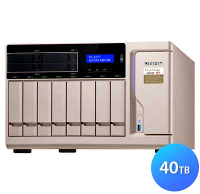 TS-1277 40TB Qnap - Storage NAS 8 baias SATA