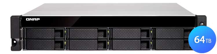 TS-831XU-RP Qnap - Storage NAS 8 baias 64TB 