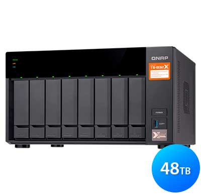 Qnap TS-832X 48TB - Storage NAS 8 Bay SATA